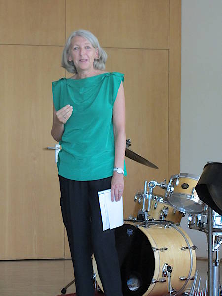 Elke Gompf 2013 beim 40-jährigen Jubiläum der Sprachhilfe nach dem Denkendorfer Modell