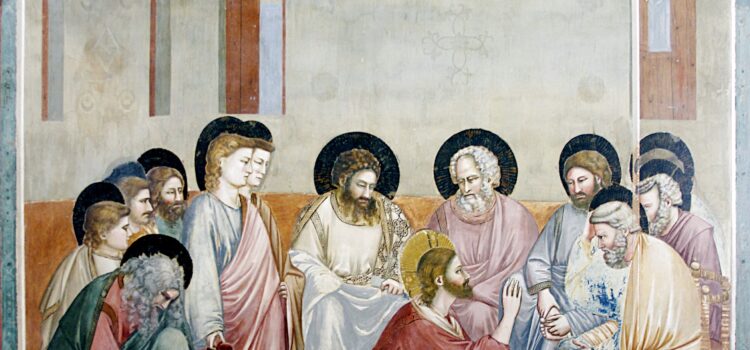 Passionsandacht mit Bildmeditation zur Fußwaschung Jesu von Giotto Passionsandacht mit Bildmeditation zur Fußwaschung Jesu von Giotto